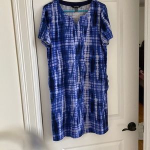 Pima Cotton v notch neck dress!